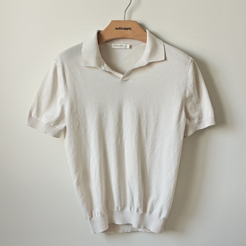 Suitsupply Classic Cream Polo Shirt
